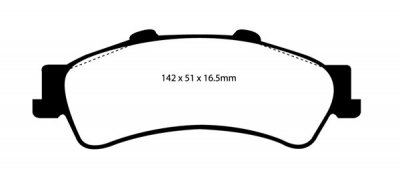 DP61630 EBC Brakes Greenstuff тормозные колодки зад CHEVROLET Astro, Tahoe выпуска 2000-2005 года