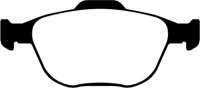 DP41641R EBC Brakes Yellowstuff Тормозные колодки перед FORD Fiesta, Focus