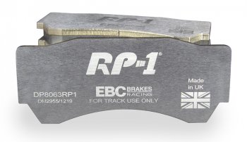 DP8063RP1 EBC Brakes Racing's RP-1™ Тормозные колодки перед MITSUBISHI Lancer Evo 8, Lancer Evo 9 выпуска 2004-2008 года