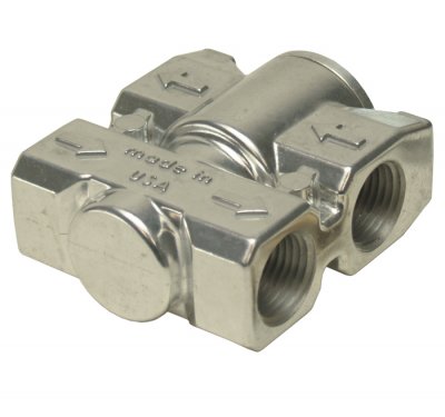 25719 DERALE Термостат для масла, топлива вход / выход мама 1/2" NPT температура срабатывания 82°C