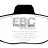 DP2945/2 EBC Brakes Greenstuff тормозные колодки перед. FIAT 500; FORD Ka