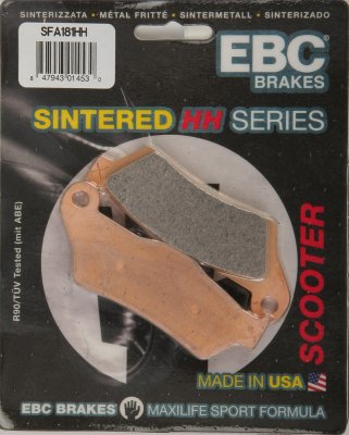 SFA181HH EBC BRAKES Double-H™ тормозные колодки ALFER, APRILIA, BENELLI, BMW, CAGIVA, CCM, DUCATI, FACTORY, FANTIC, GAS-GAS, GILERA, HIGHLAND, HONDA-HM, HUSABERG, HUSQVARNA, KEEWAY, KRAM-IT (KRAMER), KTM, MAICO, MBK, MOTO GUZZI, MOTO MORINI, OSSA, PIAGGIO 1992-2012 года выпуска