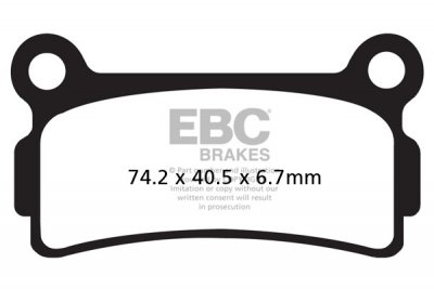 FA164 EBC BRAKES Organic тормозные колодки  BETA Super, SYNT, TR, Zero 1989-1994 года выпуска