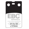 FA099R EBC BRAKES Organic тормозные колодки  APRILIA TRX; BENELLI Devil, Spring; BETA 240, TR; CIMATTI Gringo; FANTIC 201, 301, 303, 50.1, Trial; GILERA 503, Built, Eaglet; MALAGUTI 50, Crosser, Phantom; ZUNDAPP KS