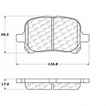 309.07070 StopTech Тормозные колодки Performance Pads LEXUS 