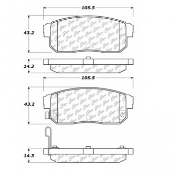 309.10080 StopTech Тормозные колодки Performance Pads   для: MAZDA 