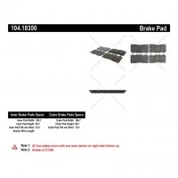 104.18350 Тормозные колодки Posi-Quiet Metallic CADILLAC, CHEVROLET перед