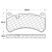 104.11160 Тормозные колодки Posi-Quiet Metallic MASERATI, MERCEDES-BENZ перед