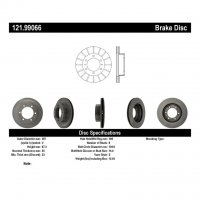 121.99066 Тормозные диски Premium TOYOTA перед