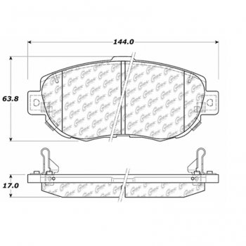 106.06190 Тормозные колодки PosiQuiet Extended Wear LEXUS Подходят для: LEXUS GS 300;  LEXUS GS 350