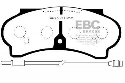 DP652 EBC Brakes Ultimax2 Тормозные колодки перед  PEUGEOT J9 выпуска 1985-1991 года