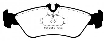DPC1070/2 EBC Heavy Duty Carbon колодки зад.MERCEDES-BENZ, VOLKSWAGEN 