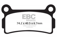 FA164R EBC BRAKES Organic тормозные колодки  BETA Super, SYNT, TR, Zero