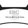 FA164R EBC BRAKES Organic тормозные колодки  BETA Super, SYNT, TR, Zero