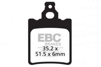 FA060 EBC BRAKES Organic тормозные колодки  CAGIVA SXT, WSXT, XSST; FANTIC 50, 80; GARELLI GTA; GILERA NGR, RV; LAVERDA LB; MALAGUTI 50; MALANCA 125; ZUNDAPP KS 1981-1989 года выпуска