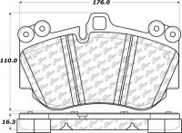 104.11301 Тормозные колодки Posi-Quiet Metallic AUDI перед