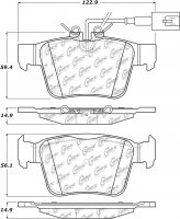 105.19890 Тормозные колодки Posi-Quiet Ceramic MASERATI зад.