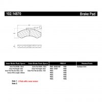 102.14870 Тормозные колодки C-TEK Metallic NISSAN зад