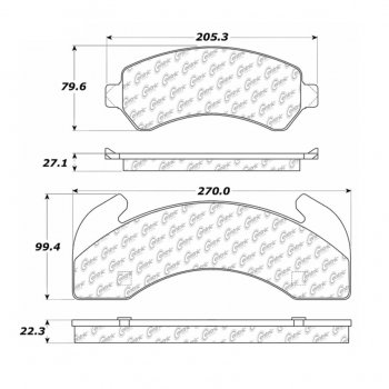 106.02250 Тормозные колодки PosiQuiet Extended Wear 