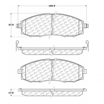 106.08300 Тормозные колодки PosiQuiet Extended Wear NISSAN 
