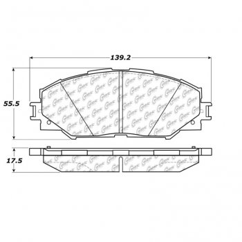 106.12100 Тормозные колодки PosiQuiet Extended Wear SCION, TOYOTA ; SCION/xB; SCION/xD; TOYOTA/COROLLA; TOYOTA/MATRIX; TOYOTA/RAV4