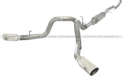 49-44044-P Afe Power Выхлопная система от Down-Pipe (DP-Back) 4.0" DP-Back GM Dsl Trk 11-14 V8-6.6 насадки хром-двойные 