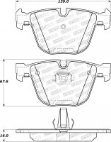 309.09191 StopTech Тормозные колодки Performance BMW