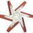 19417 DERALE Вентилятор High Performance Алюминиевый Flex Fan with Chrome Hub & Red Blades 17"