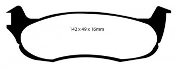 DP61633 EBC Brakes Greenstuff тормозные колодки зад FORD Expedition, F-150, F-150 Lightning; LINCOLN Blackwood, Navigator выпуска 2000-2004 года