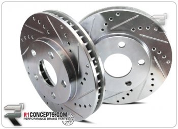 Задний тормозной диск - с перфорацией и насечками LEXUS RXII Выпуска 2004-2008 года