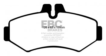 DPC1298 EBC Heavy Duty Carbon колодки зад.MERCEDES-BENZ, VOLKSWAGEN 