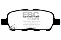 DP1666  EBC Brakes Ultimax2 Тормозные колодки зад. INFINITI FX35