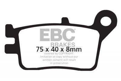 FA153 EBC BRAKES Organic тормозные колодки HONDA XLR, AX-1, CRM, XLR 