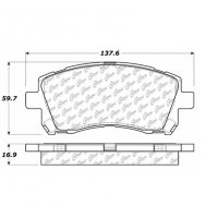 309.07210 StopTech Тормозные колодки Performance Pads SUBARU