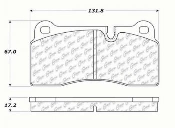 104.11550 Тормозные колодки Posi-Quiet Metallic AUDI, LAMBORGHINI зад. выпуска 2013-2019 года