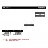 104.18530 Тормозные колодки Posi-Quiet Metallic FORD перед