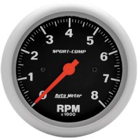 3-3/8" тахометр, 8,000 RPM, IN-DASH, ELEC AUTO METER #3991