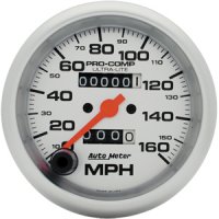 3-3/8" сподометр, 160 MPH, IN-DASH, MECH, UL AUTO METER #4493