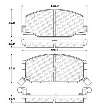 105.05270 Тормозные колодки Posi-Quiet Ceramic LOTUS, TOYOTA ; LOTUS/ESPRIT; TOYOTA/PREVIA