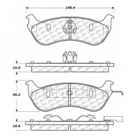 106.06900 Тормозные колодки PosiQuiet Extended Wear LINCOLN