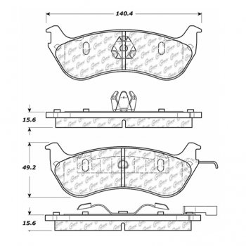 106.06900 Тормозные колодки PosiQuiet Extended Wear LINCOLN 