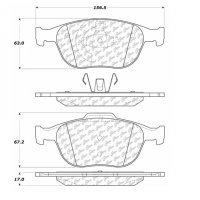 106.09700 Тормозные колодки PosiQuiet Extended Wear FORD