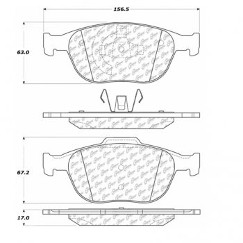 106.09700 Тормозные колодки PosiQuiet Extended Wear FORD 