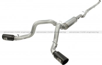 49-44045-B Afe Power Выхлопная система от Down-Pipe (DP-Back) 4.0" DP-Back GM Dsl Trk 01-07 V8-6.6 насадки черные-двойные 