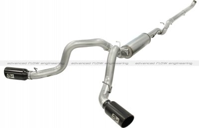 49-44045-B Afe Power Выхлопная система от Down-Pipe (DP-Back) 4.0" DP-Back GM Dsl Trk 01-07 V8-6.6 насадки черные-двойные 