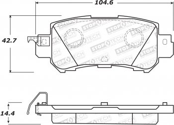 308.16240  StopTech Street Тормозные колодки Mazda Задние