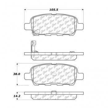 106.09050 Тормозные колодки PosiQuiet Extended Wear INFINITI выпуска 2008+