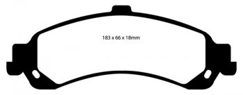 DP61635 EBC Brakes Greenstuff тормозные колодки зад CADILLAC Escalade; CHEVROLET Avalanche, Tahoe; GMC Yukon/Yukon Denali выпуска 2000-2006 года