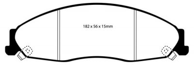 DP41645R EBC Brakes Yellowstuff Тормозные колодки CADILLAC, PONTIAC CTS, Grand Prix CADILLAC CTS 3.2 2002 thru 2003; CADILLAC CTS 3.6 (Sport Susp) 2004 thru 2005; CADILLAC CTS 3.6 2004 thru 2005; CADILLAC CTS 2.8 2006 and up; CADILLAC CTS 3.6 2006 and up; CADILLAC STS 3.6 2004; CADILLAC STS 4.6 2004; CADILLAC STS 3.6 Standard 2005; CADILLAC STS 4.6 Standard 2005 and up; CADILLAC STS 3.6 Standard 2006 and up; PONTIAC 2.3 5.3 2005 and up; PONTIAC 2.3 367P Conversion 2005 and up