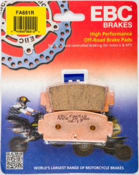 FA651R EBC BRAKES Organic тормозные колодки перед левые CF MOTO 1000, 400, 500, 600, 650, CF xxx; QUADZILLA Z8 выпуска 2015-2020 года